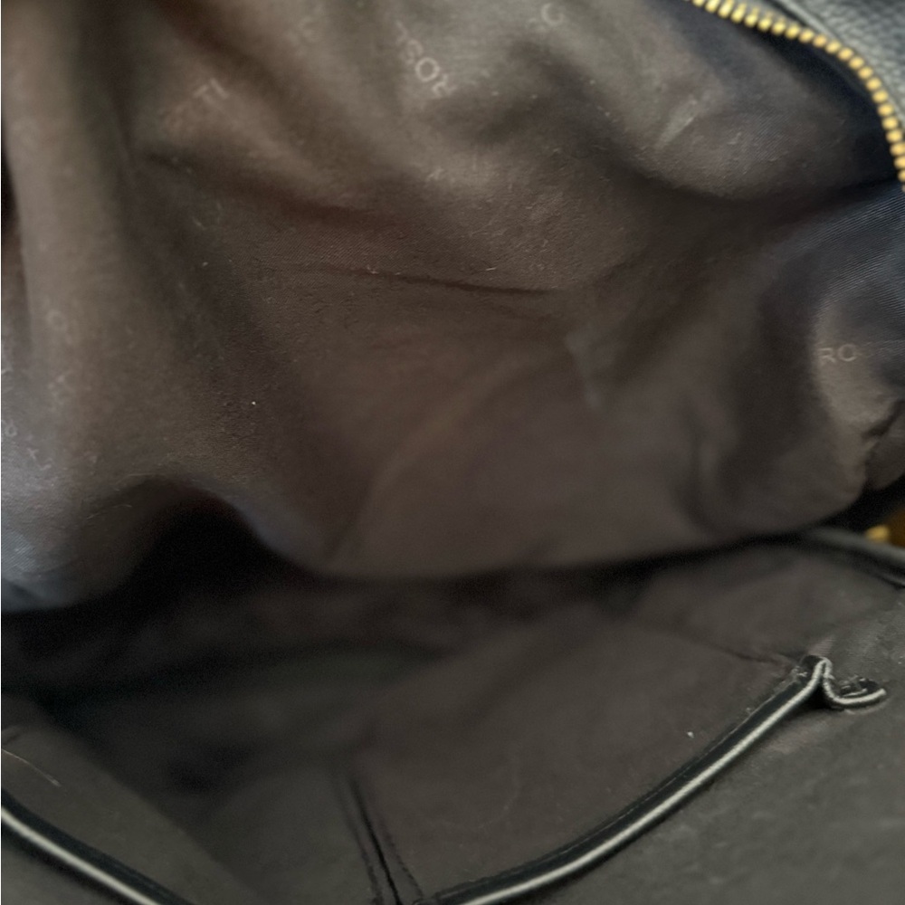 Black Leather Women’s / Men's Backpack - Picture 3 of 4